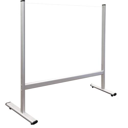 Counter and Desk Protection Screen, TempeRed Glass, 80 x 65 cm