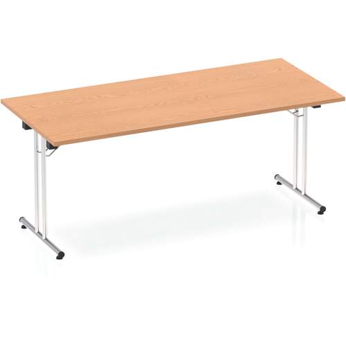 Impulse 1800mm Folding Rectangular Table Oak Top