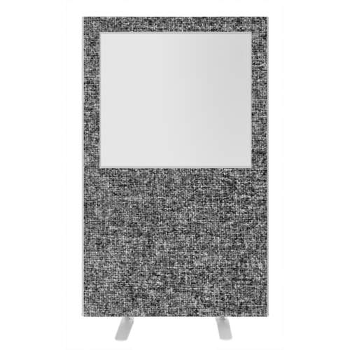 Impulse Plus Clear Half Vision 1650/1200 Floor Free Standing Screen Lead Fabric Light Grey Edges