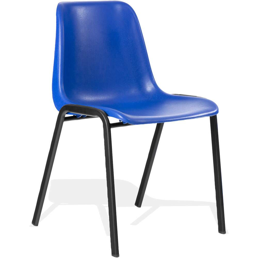 Polly Stacking Visitor Chair Blue Polypropylene