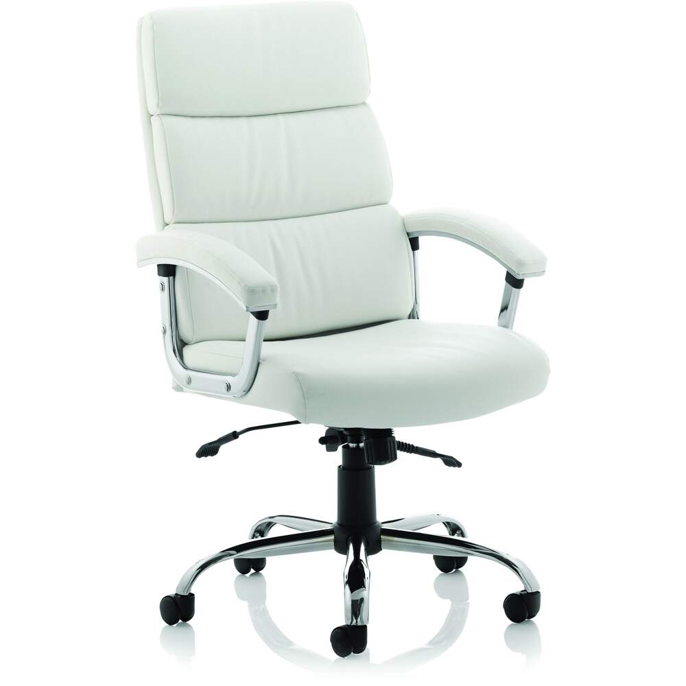 Desire High Executive Chair White With Arms