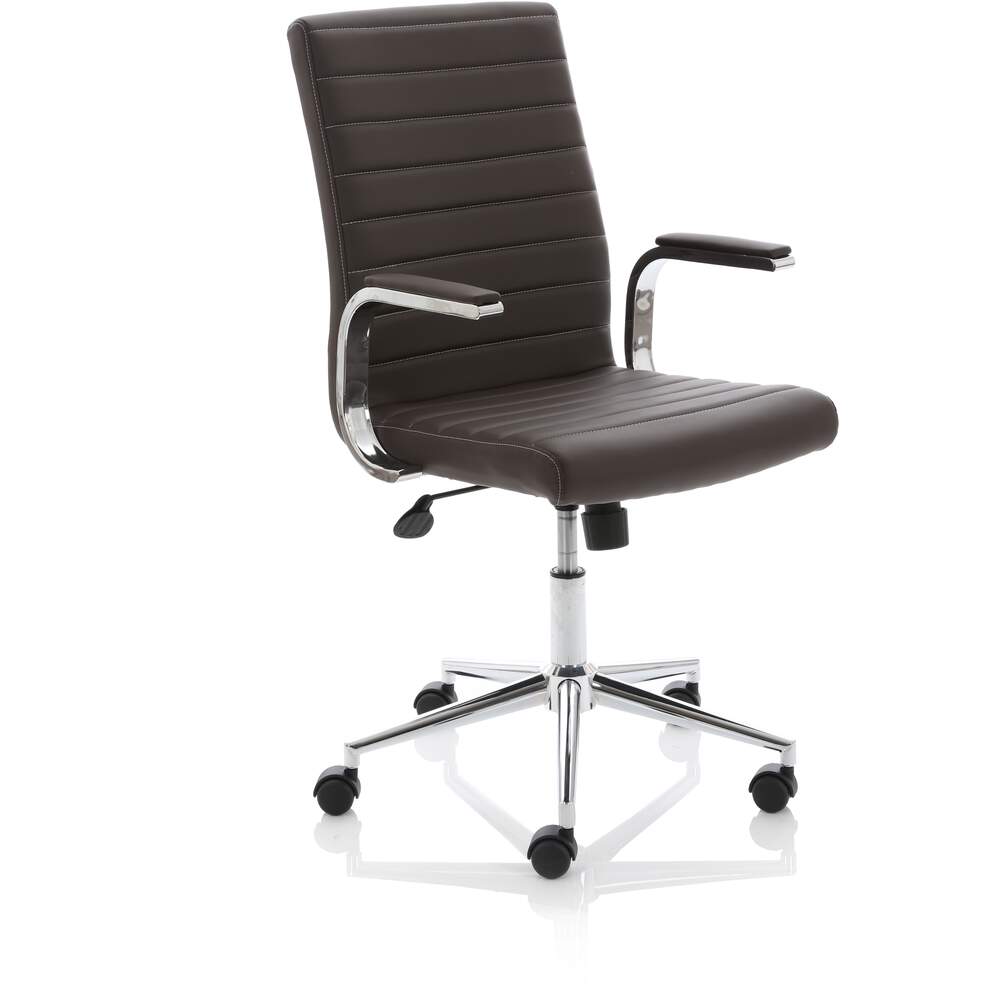 Ezra Executive Brown Leather Chair
