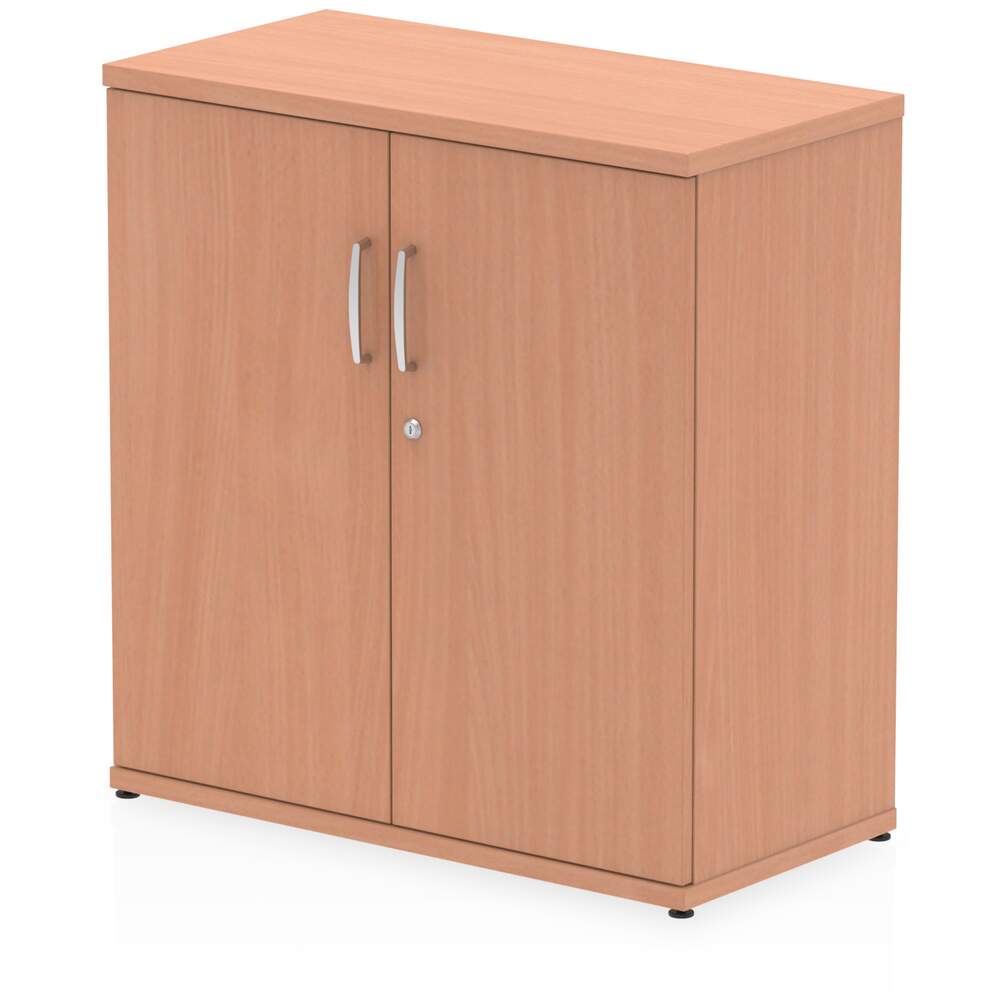 Impulse 600mm Deep Desk High CupBoard Beech