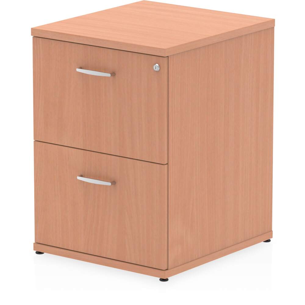 Impulse 2 Drawer Filing Cabinet Beech