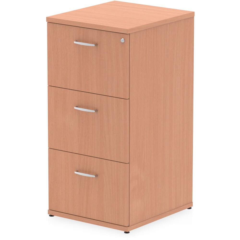 Impulse 3 Drawer Filing Cabinet Beech