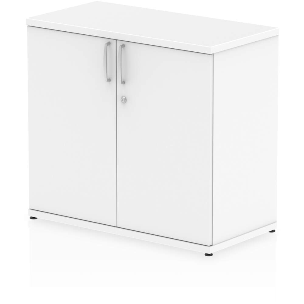 Impulse 600mm Deep Desk High CupBoard White