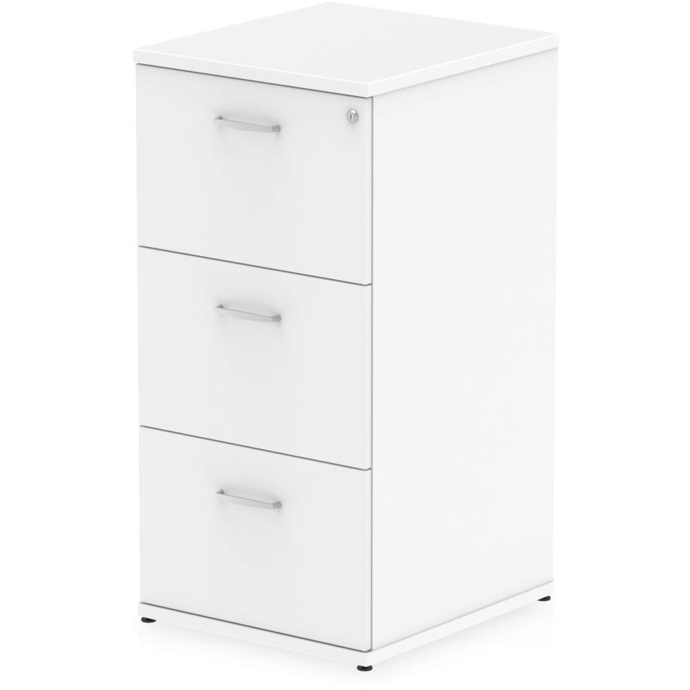 Impulse 3 Drawer Filing Cabinet White