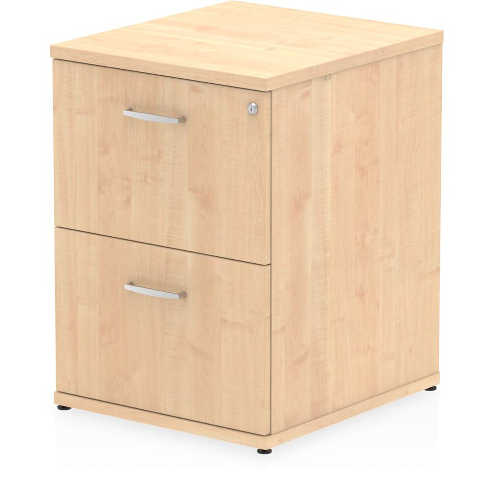 Impulse 2 Drawer Filing Cabinet Maple