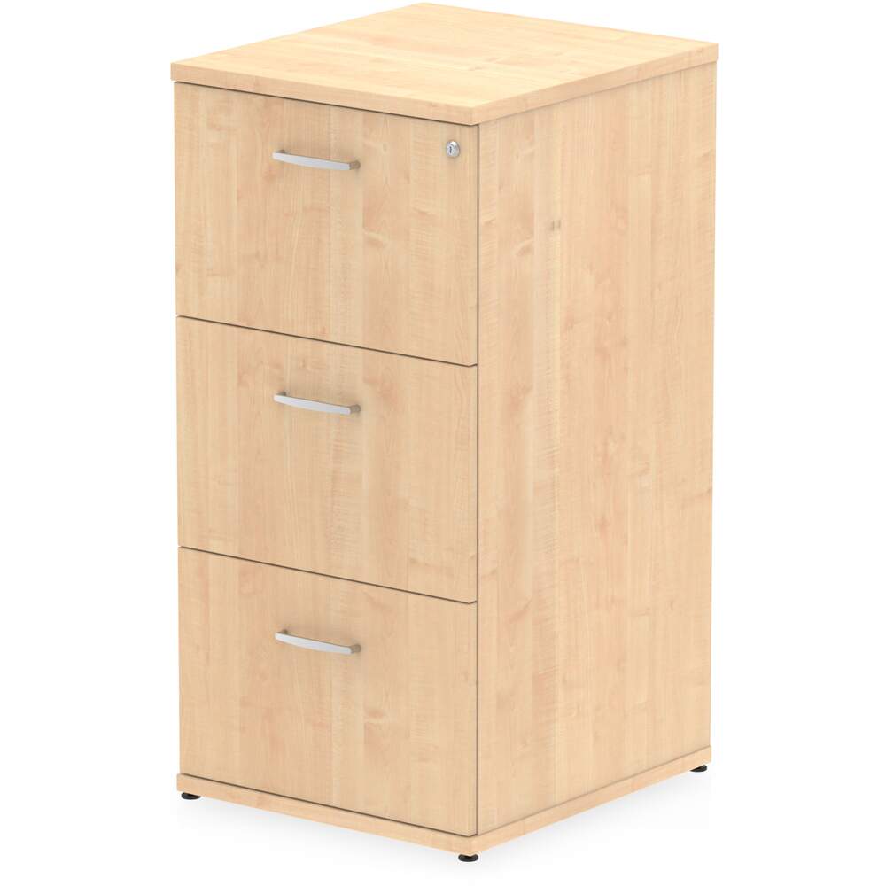 Impulse 3 Drawer Filing Cabinet Maple