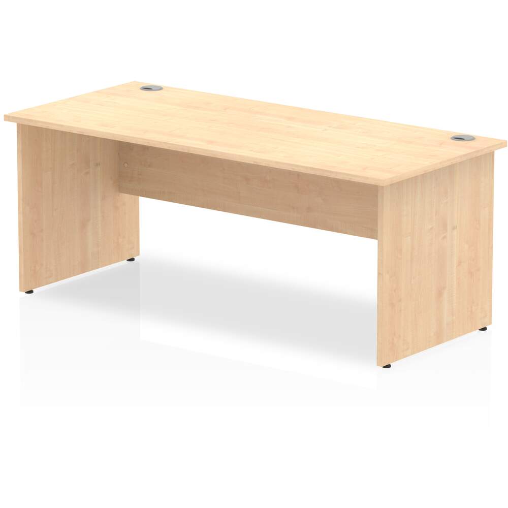 Impulse 1800 x 800mm Straight Desk Maple Top Panel End Leg