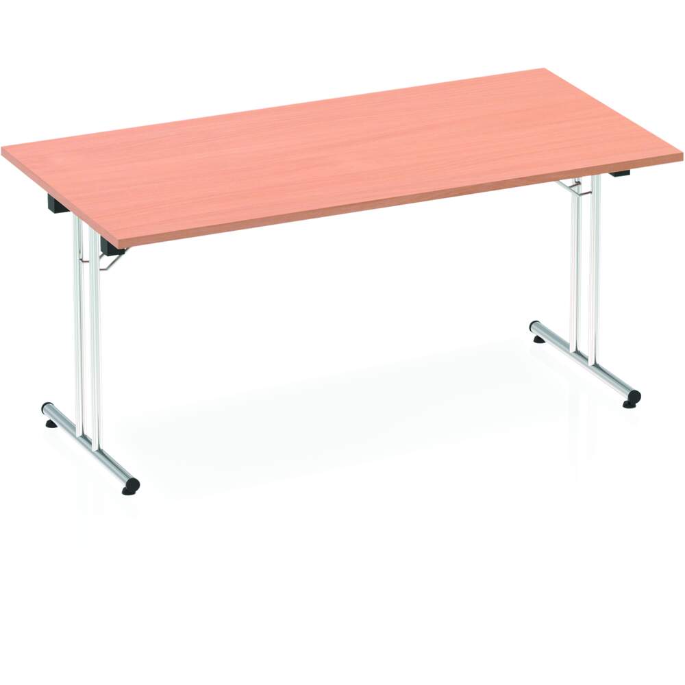 Impulse 1600mm Folding Rectangular Table Beech Top