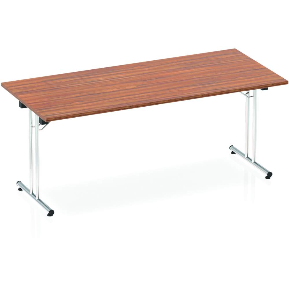 Impulse 1800mm Folding Rectangular Table Walnut Top