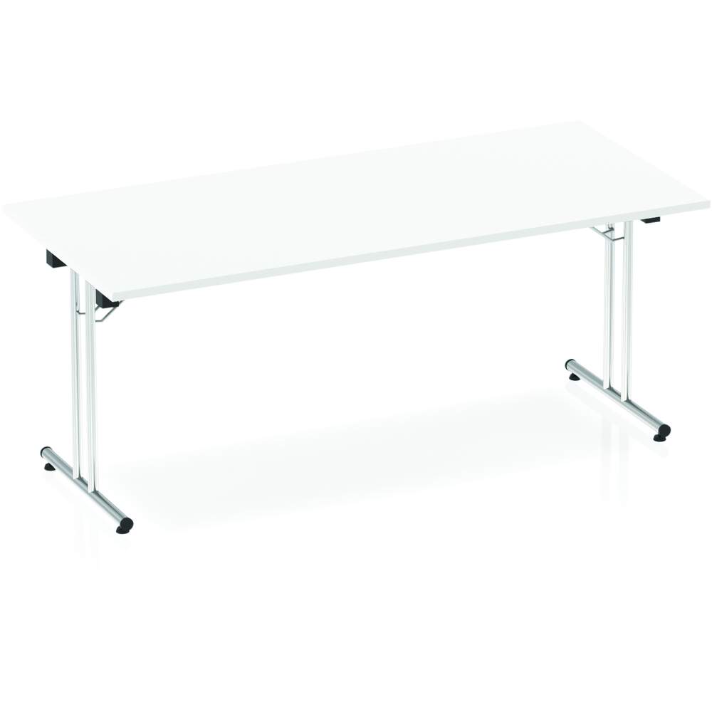 Impulse 1800mm Folding Rectangular Table White Top