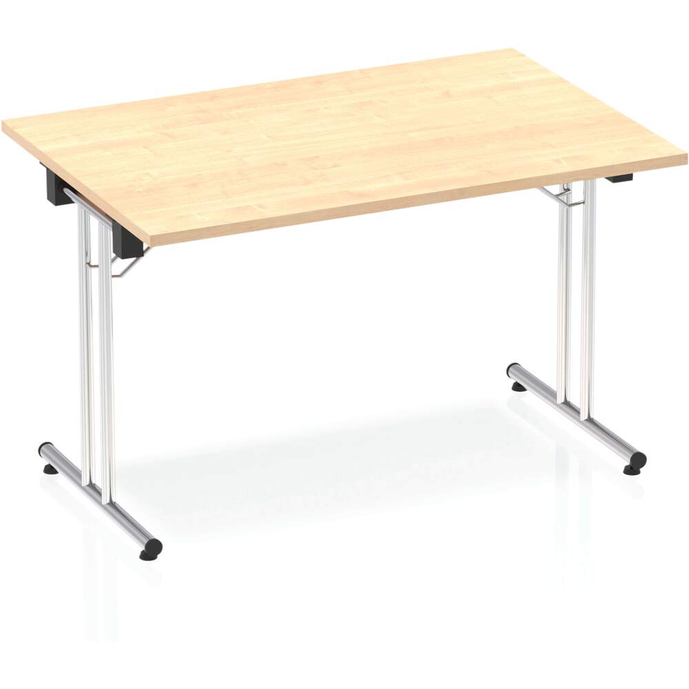 Impulse 1200mm Folding Rectangular Table Maple Top