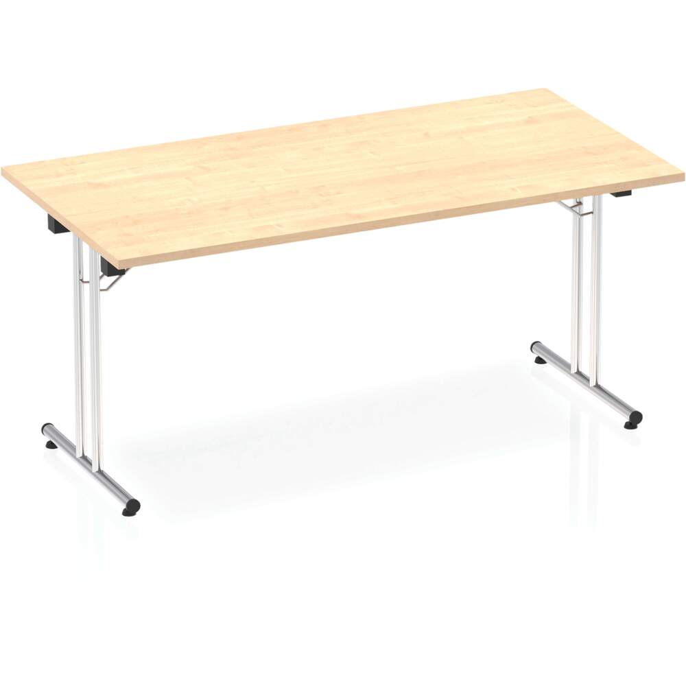 Impulse 1600mm Folding Rectangular Table Maple Top