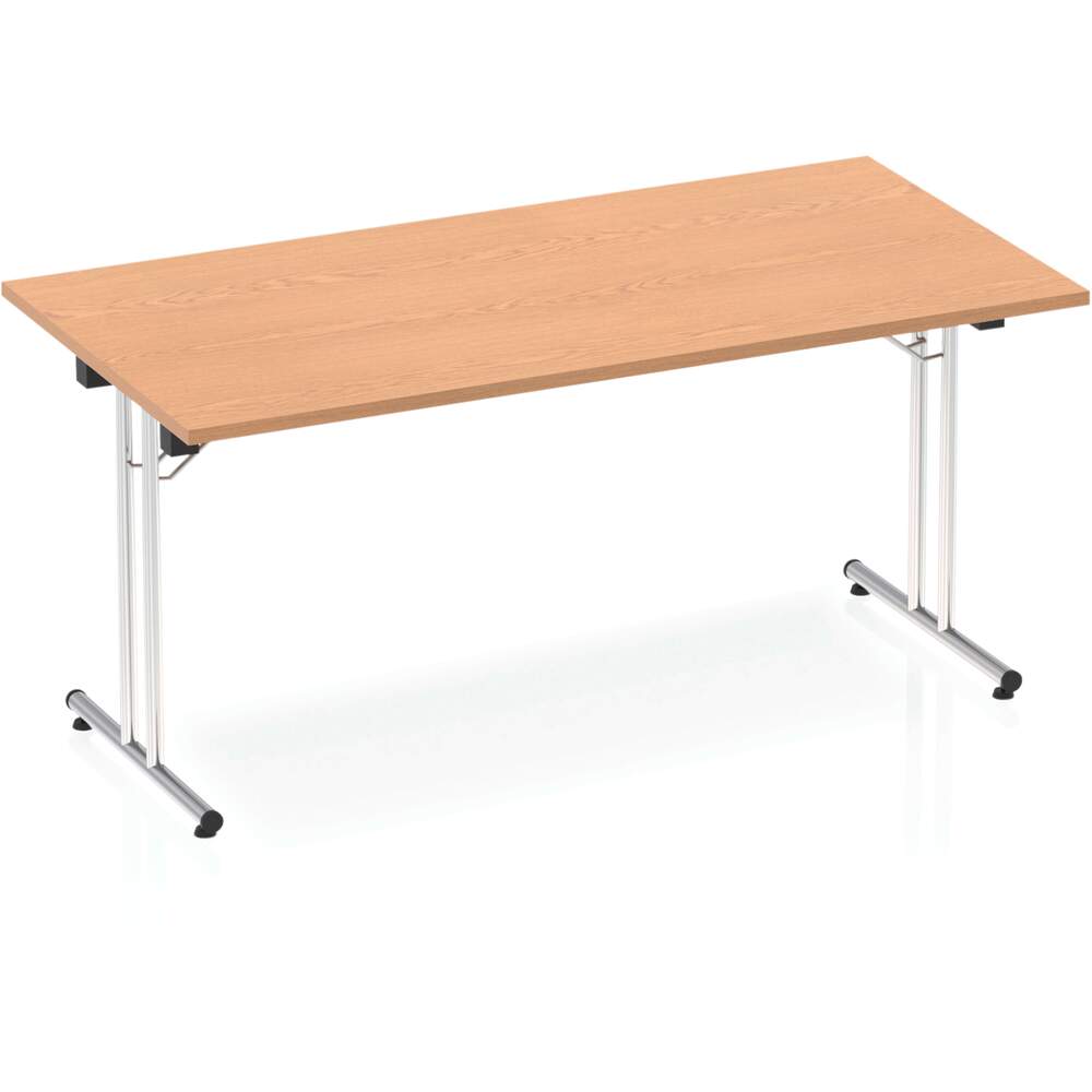 Impulse 1600mm Folding Rectangular Table Oak Top