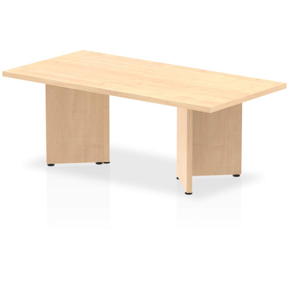 Impulse 1200mm Coffee Table Maple Top Arrowhead Leg