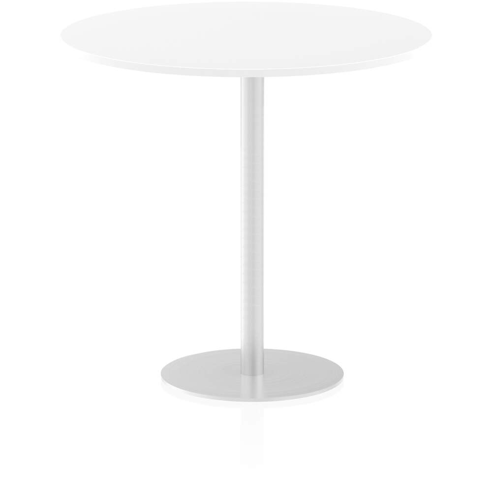 Italia 1200mm Poseur Round Table White Top 1145mm High Leg