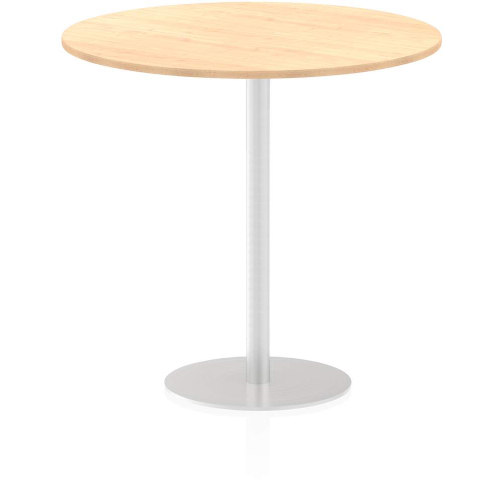 Italia 1200mm Poseur Round Table Maple Top 1145mm High Leg