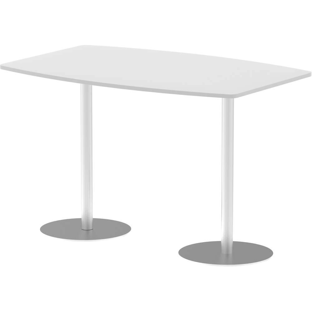 Italia 1800mm Poseur High Gloss Table White Top 1145mm High Leg