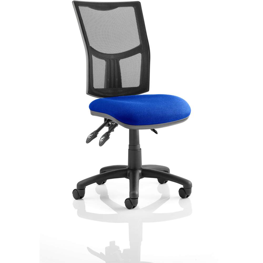 Eclipse Plus III Mesh Back With Blue Seat With Loop Arms