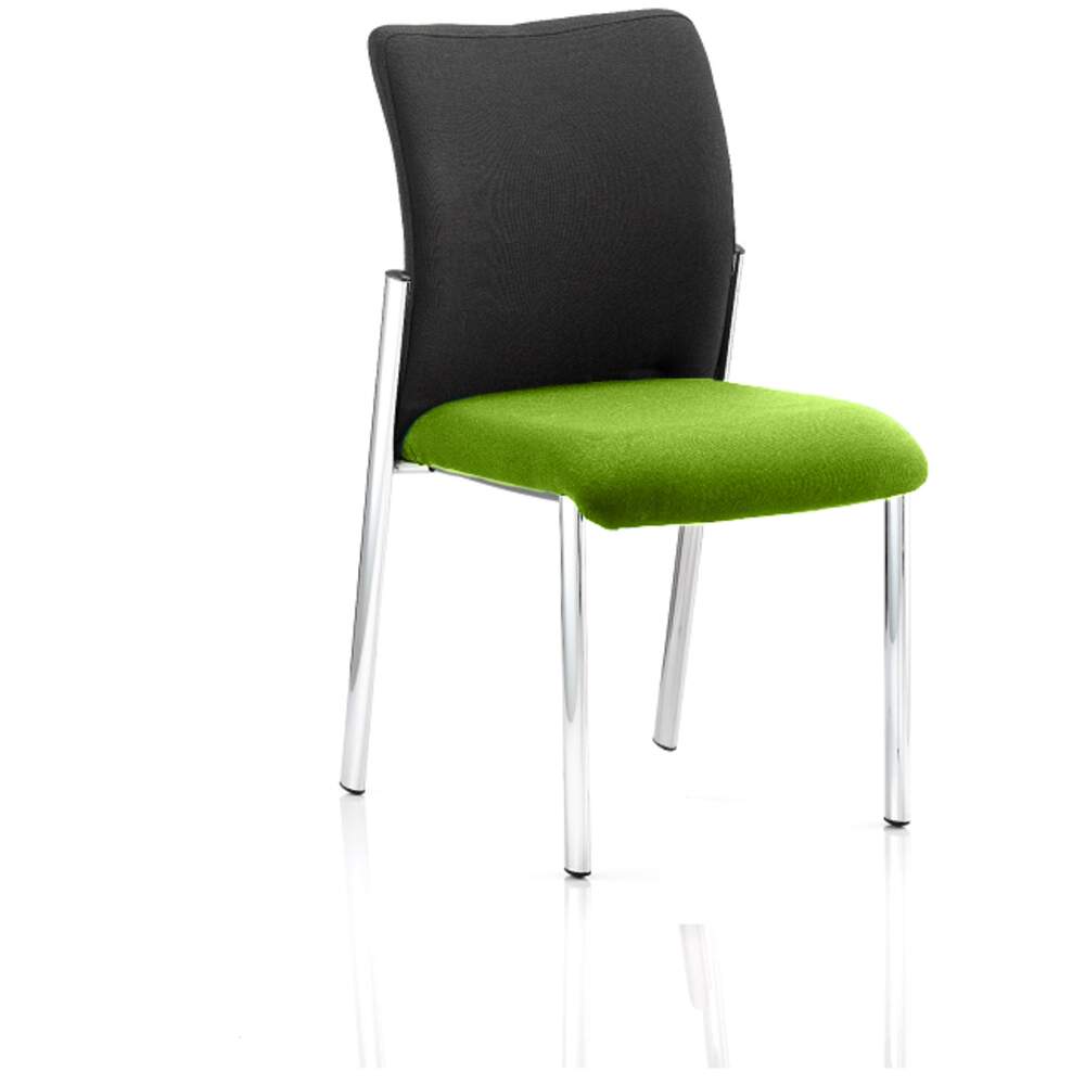 Academy Black Fabric Back Bespoke Colour Seat Without Arms Myrrh Green