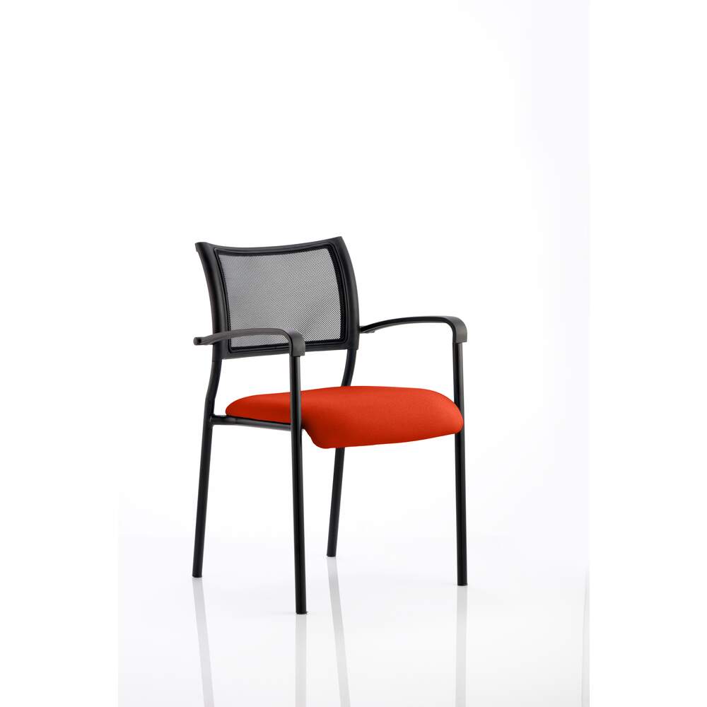 Brunswick Bespoke Colour Seat Black Frame Tabasco Red
