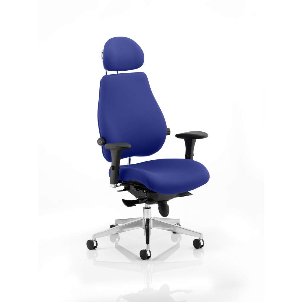 Chiro Plus Ultimate With Headrest Bespoke Colour Stevia Blue