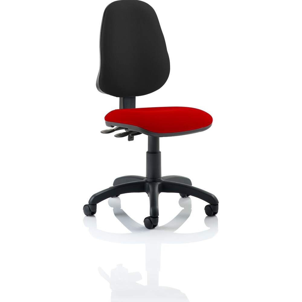 Eclipse II Lever Task Operator Chair Bespoke Colour Seat Bergamot Cherry