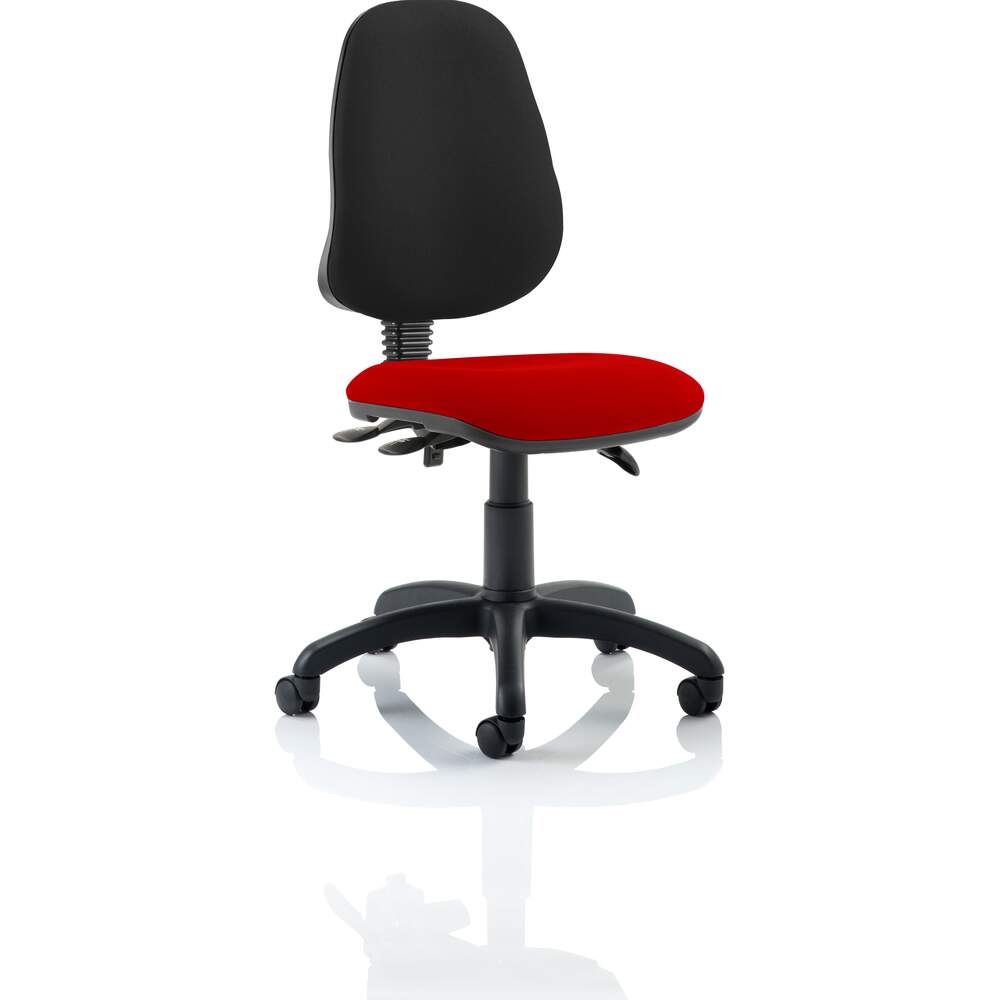 Eclipse III Lever Task Operator Chair Bespoke Colour Seat Bergamot Cherry