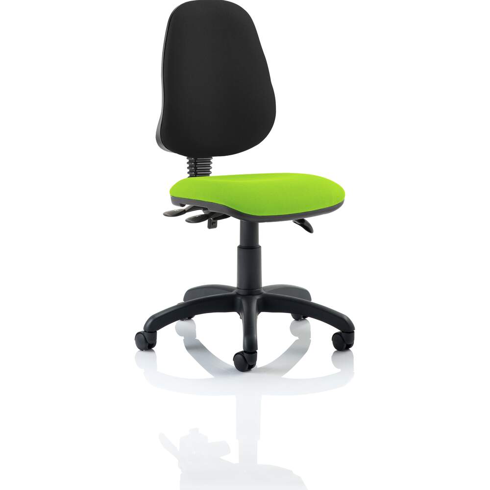 Eclipse III Lever Task Operator Chair Bespoke Colour Seat Myrrh Green
