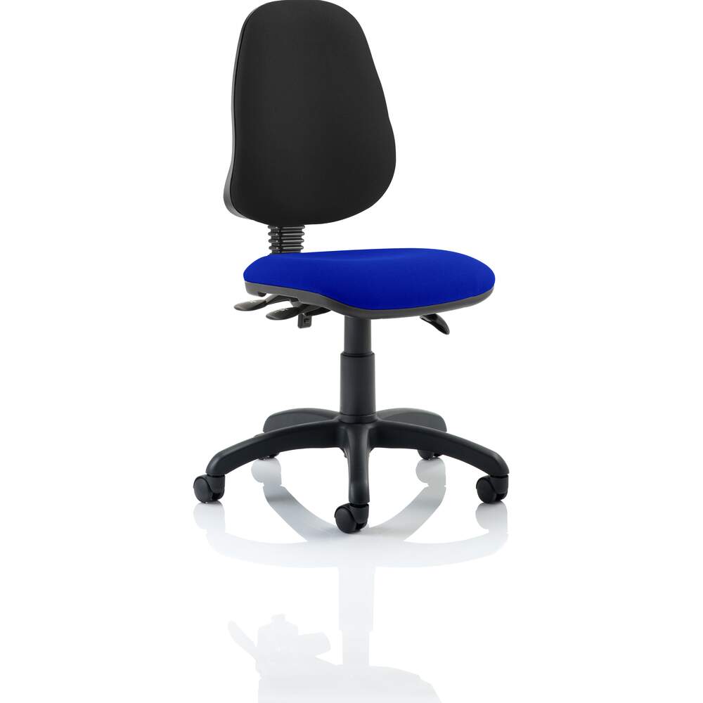 Eclipse III Lever Task Operator Chair Bespoke Colour Seat Stevia Blue
