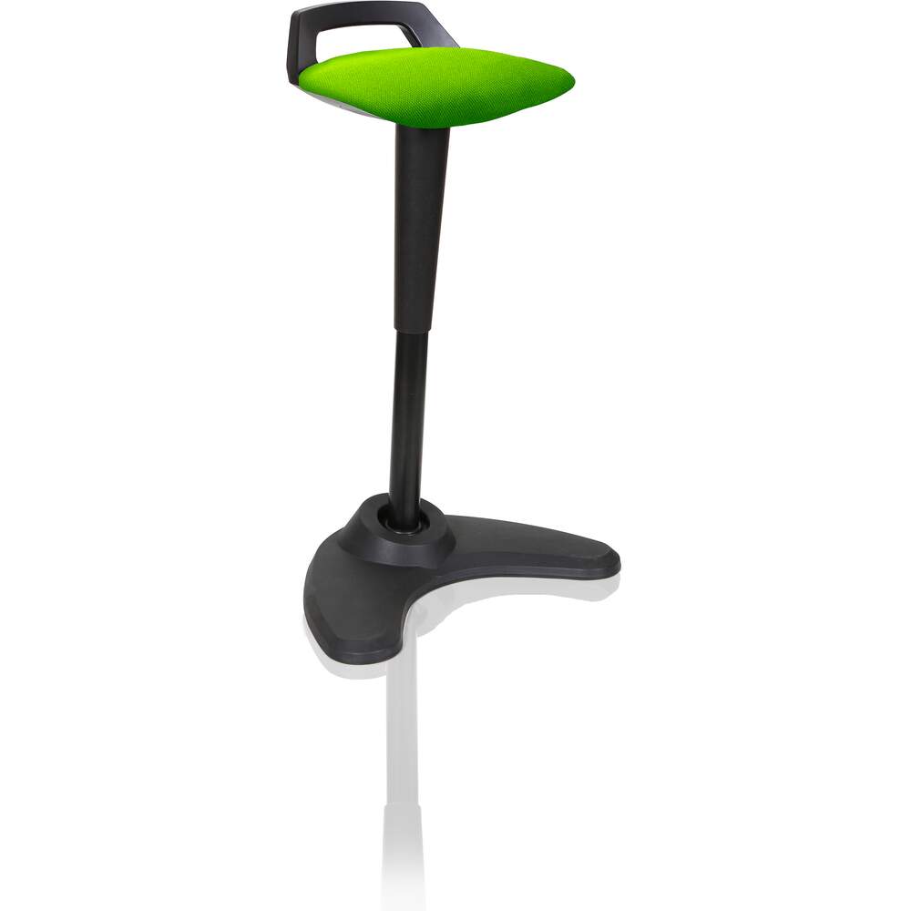 Spry Stool Black Frame Bespoke Colour Seat Myrrh Green