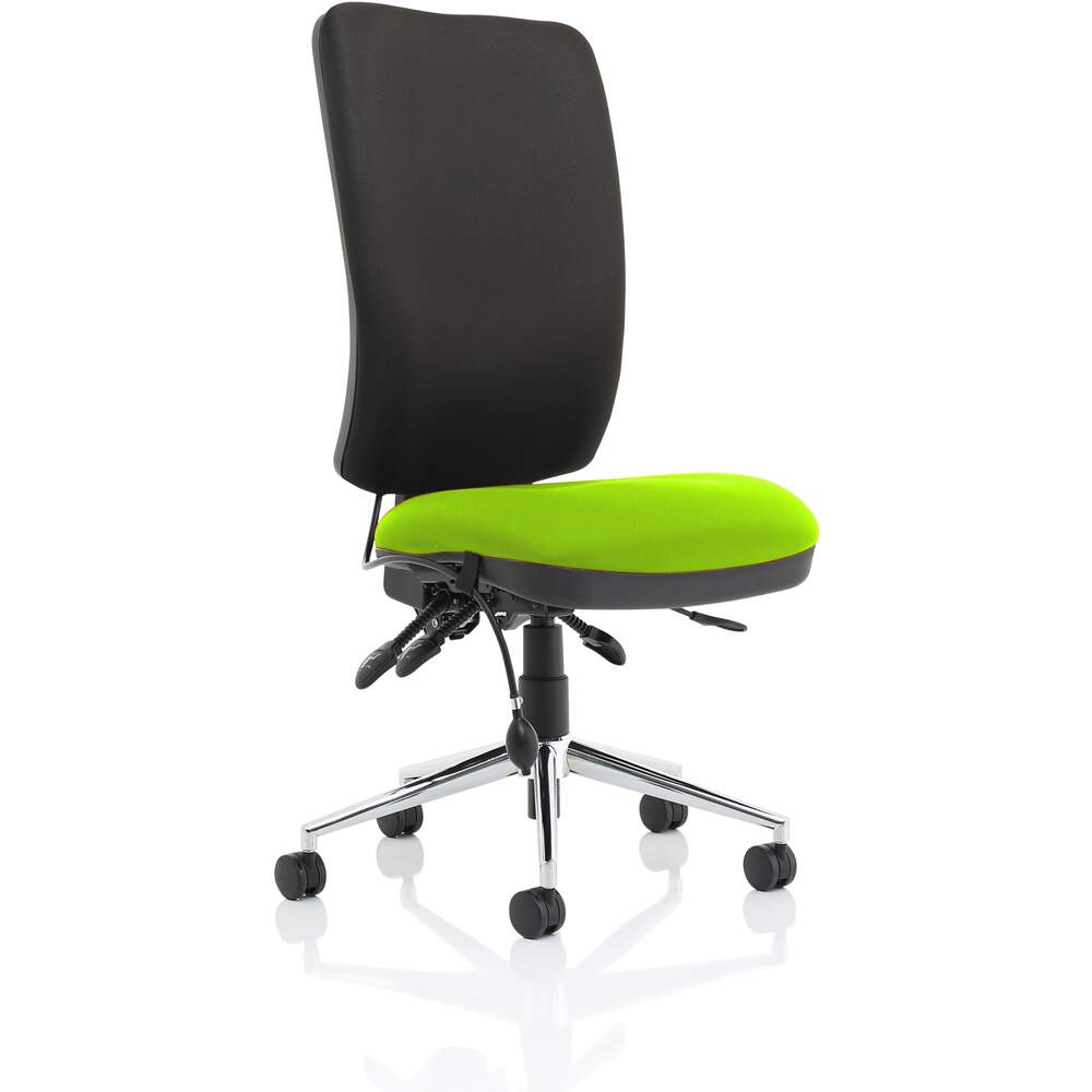 Chiro High Back Bespoke Colour Seat Myrrh Green No Arms