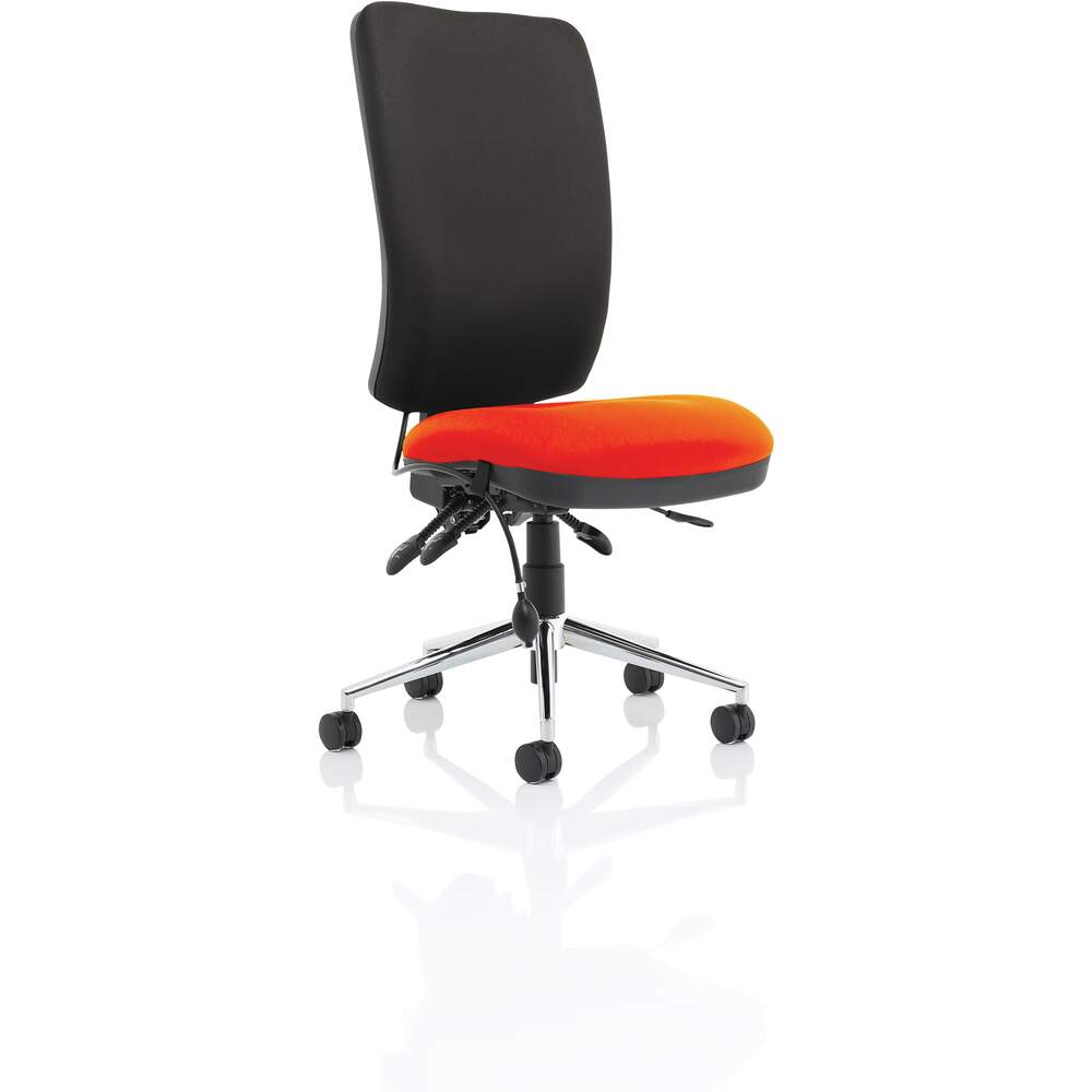 Chiro High Back Bespoke Colour Seat Tabasco Red No Arms