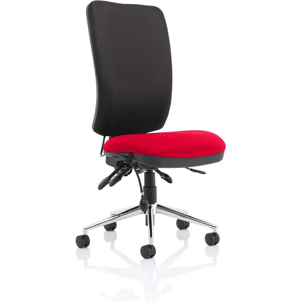 Chiro High Back Bespoke Colour Seat Bergamot Cherry No Arms