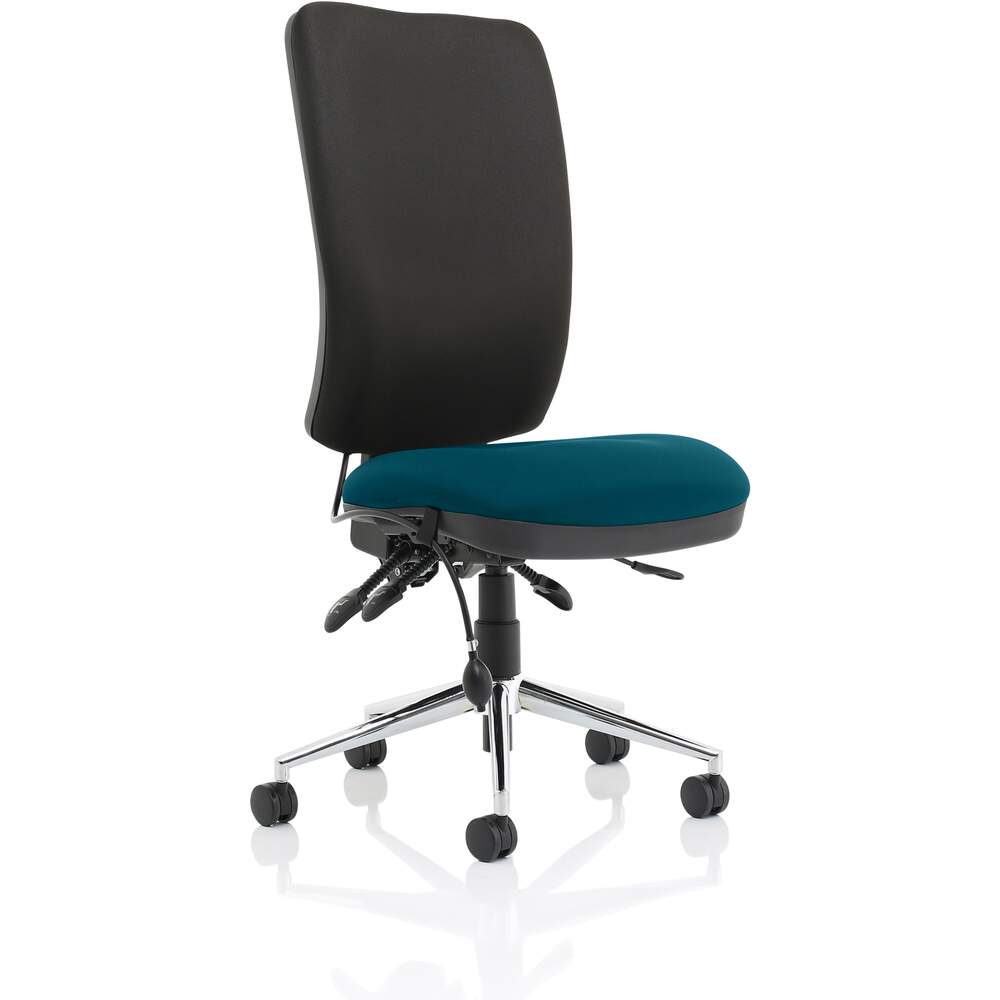 Chiro High Back Bespoke Colour Seat Maringa Teal No Arms