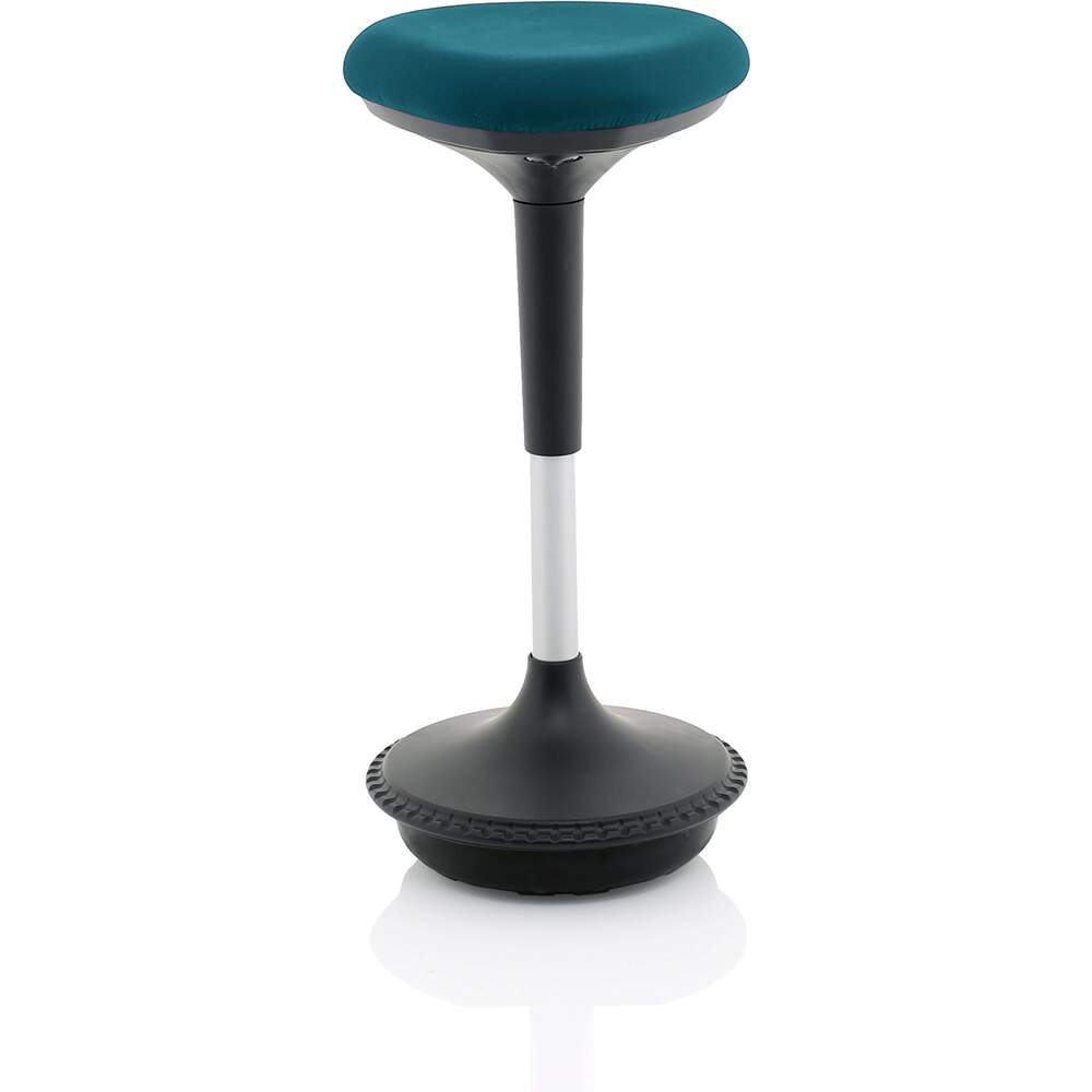 Sitall Deluxe Visitor Stool Maringa Teal Fabric Seat
