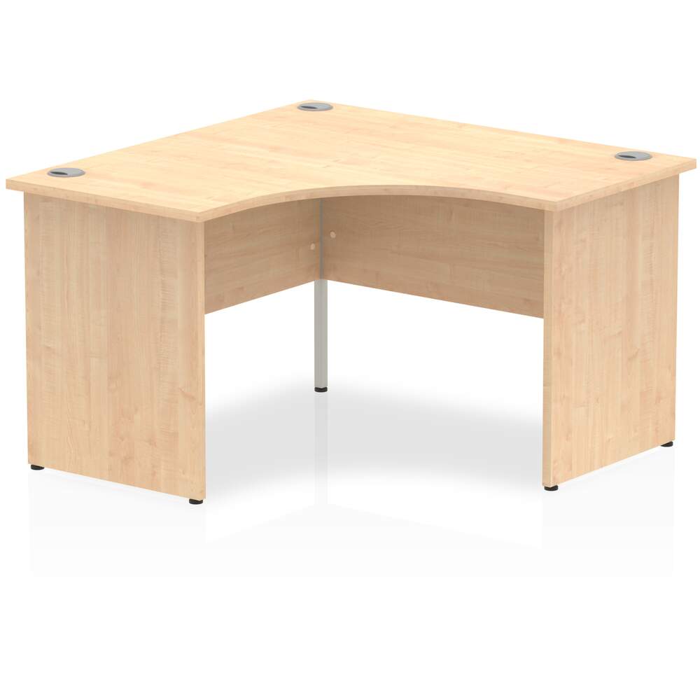 Impulse 1200mm Corner Desk Maple Top Panel End Leg