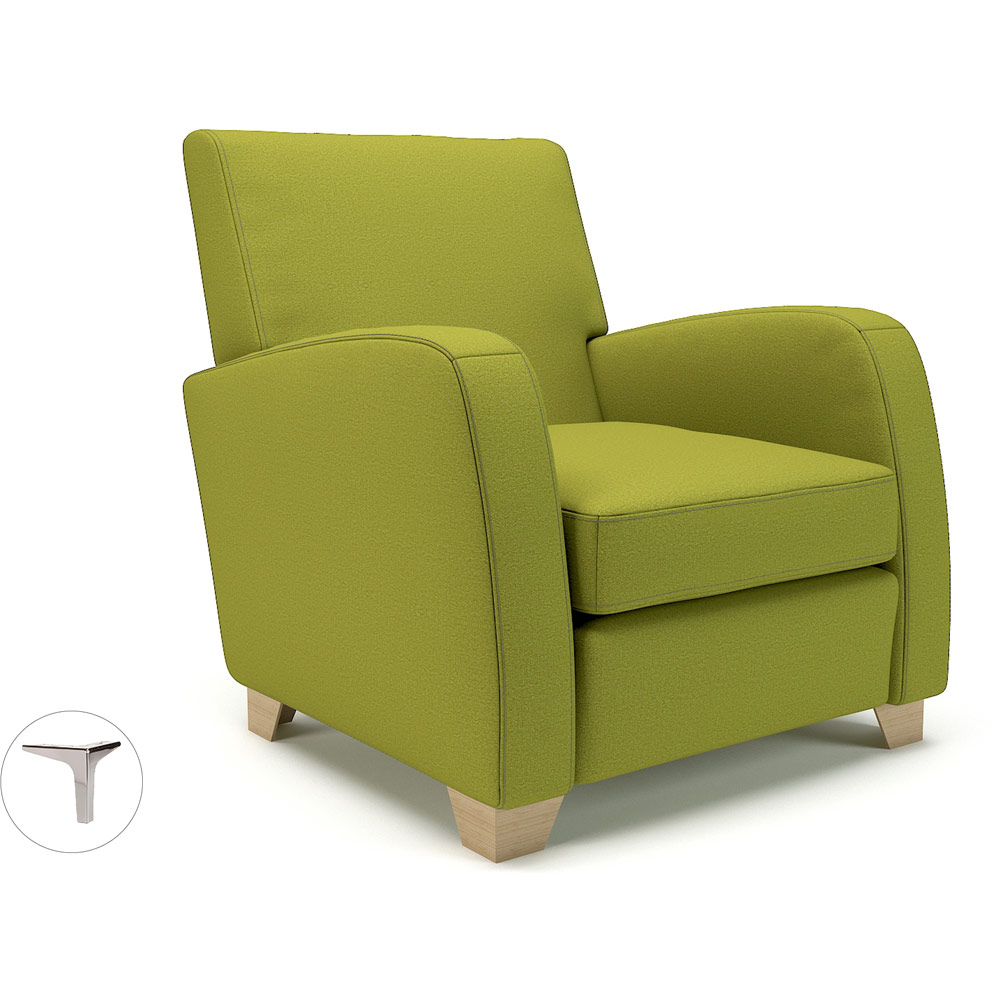 Wynne 81cm Wide Armchair Denim Fabric Standard Feet