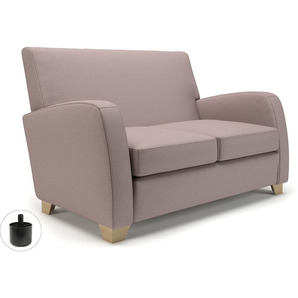 Wynne 132cm Wide Sofa Flint Fabric Standard Feet With Socket