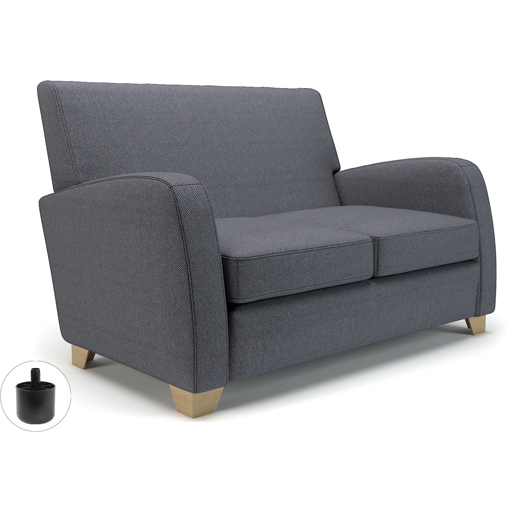 Wynne 132cm Wide Sofa Present Fabric Standard Feet With Socket