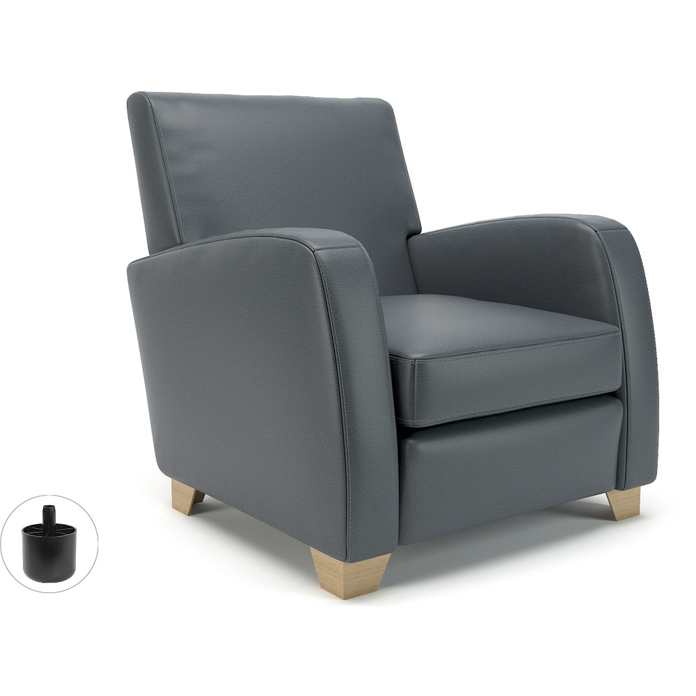 Wynne 81cm Wide Armchair Atlantic Faux Leather Standard Feet With Socket