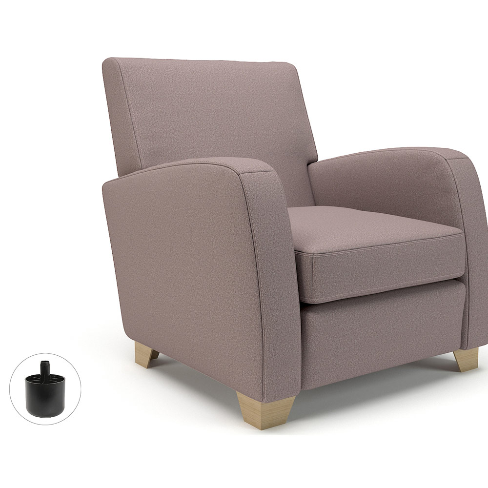 Wynne 81cm Wide Armchair Flint Fabric Standard Feet