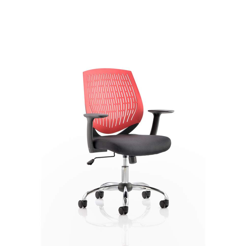 Dura Task Operator Chair Red With Arms