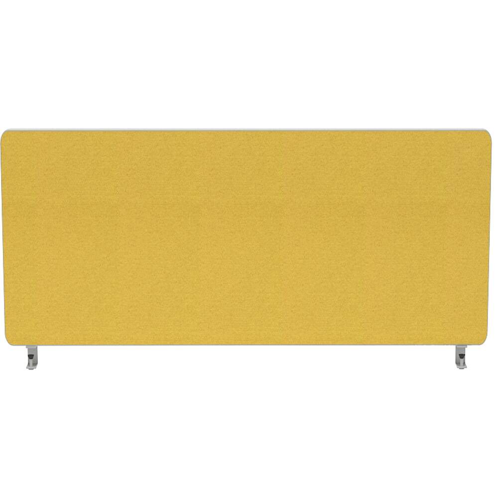 Impulse Plus Oblong 450/800 Desktop Screen Beige Fabric Light Grey Edges