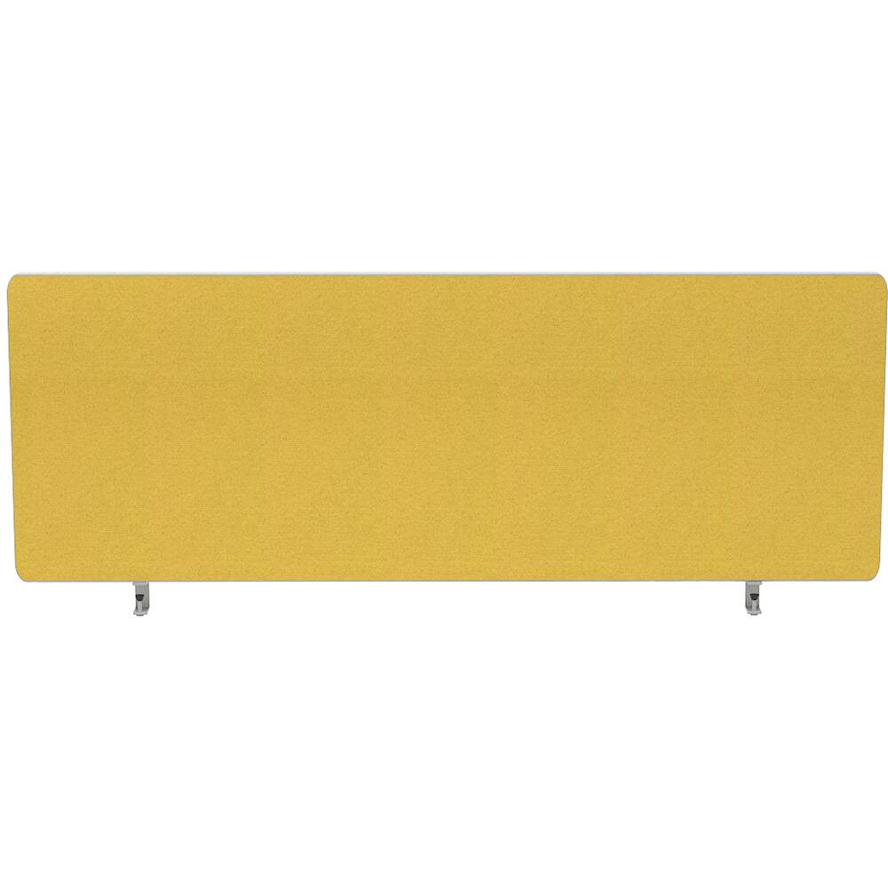 Impulse Plus Oblong 450/1000 Desktop Screen Beige Fabric Light Grey Edges