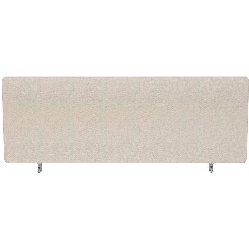 Impulse Plus Oblong 450/1000 Desktop Screen Light Grey Fabric Light Grey Edges