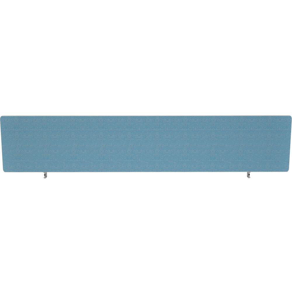 Impulse Plus Oblong 400/1800 Desktop Screen Rounded Corners Sky Blue Fabric Light Grey Edges