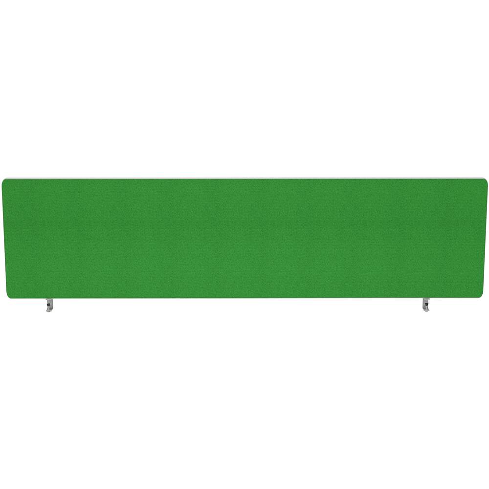 Impulse Plus Oblong 300/1400 Desktop Screen Rounded Corners Palm Green Fabric Light Grey Edges